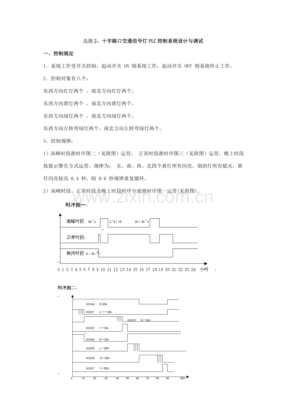 机电控制及可编程序控制器关键技术专业课程设计参考选题.doc_第3页