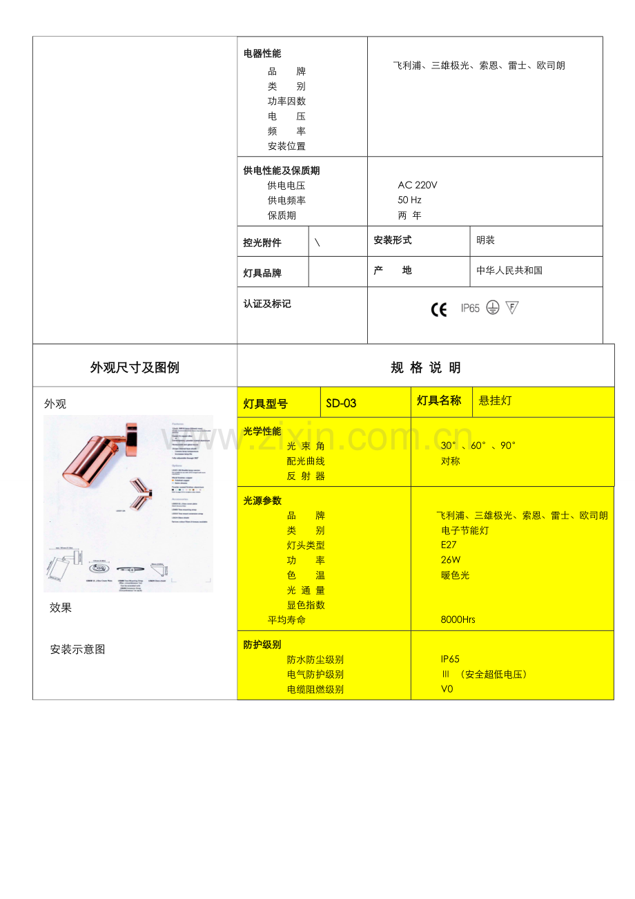 景观照明灯具关键技术规格统一标准.doc_第3页