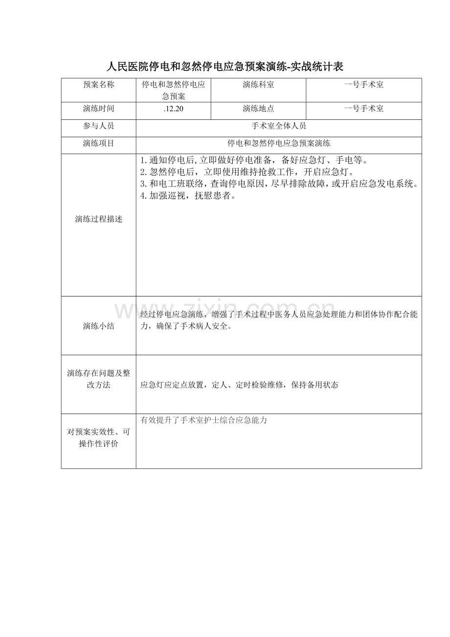 手术室应急专项预案演练.doc_第1页