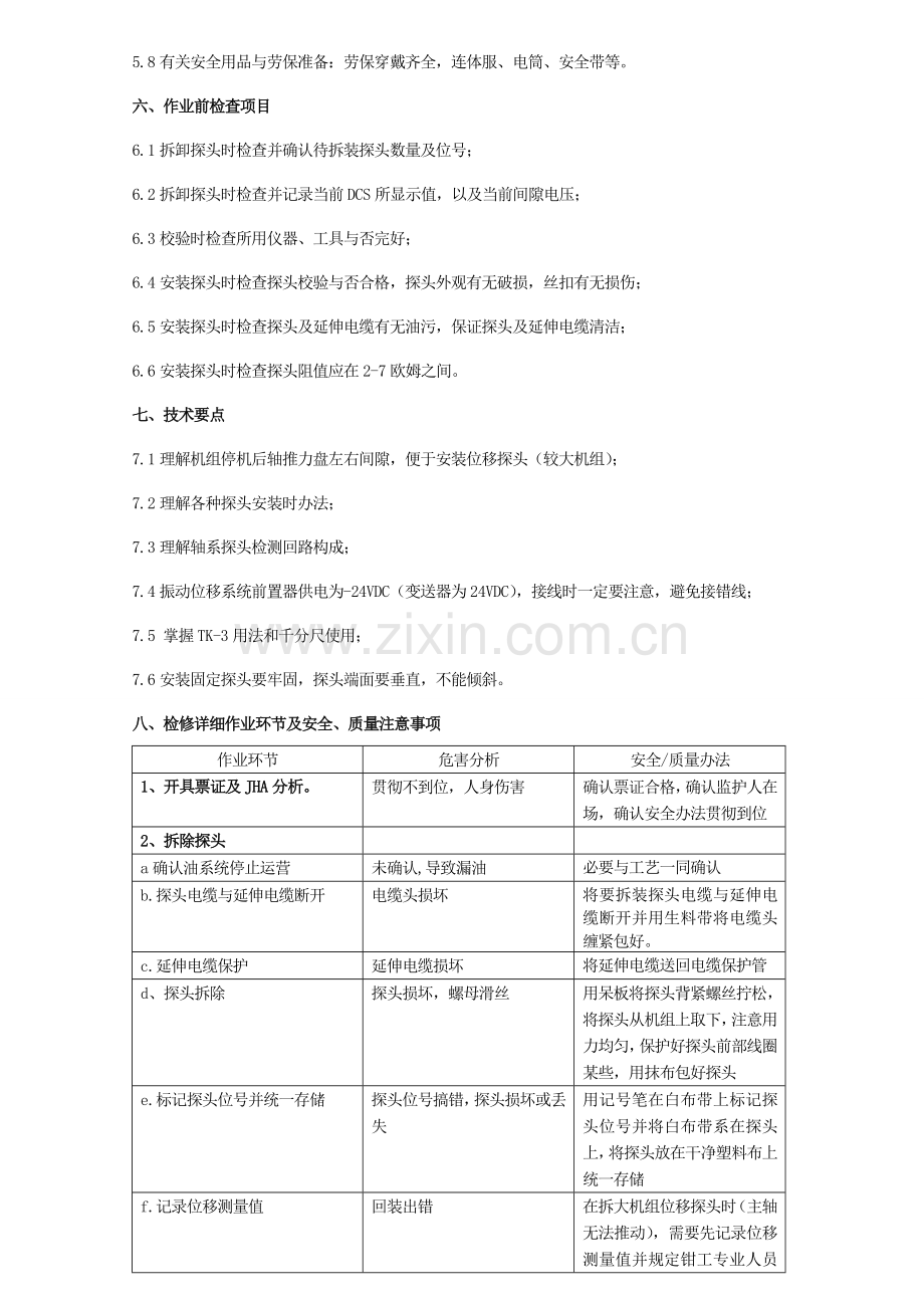 机组探头检修作业指导说明书.doc_第2页