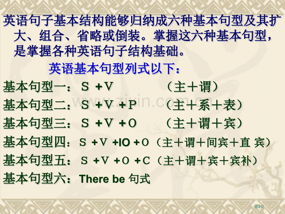 英语六大基本句型结构省公共课一等奖全国赛课获奖课件.pptx_第2页