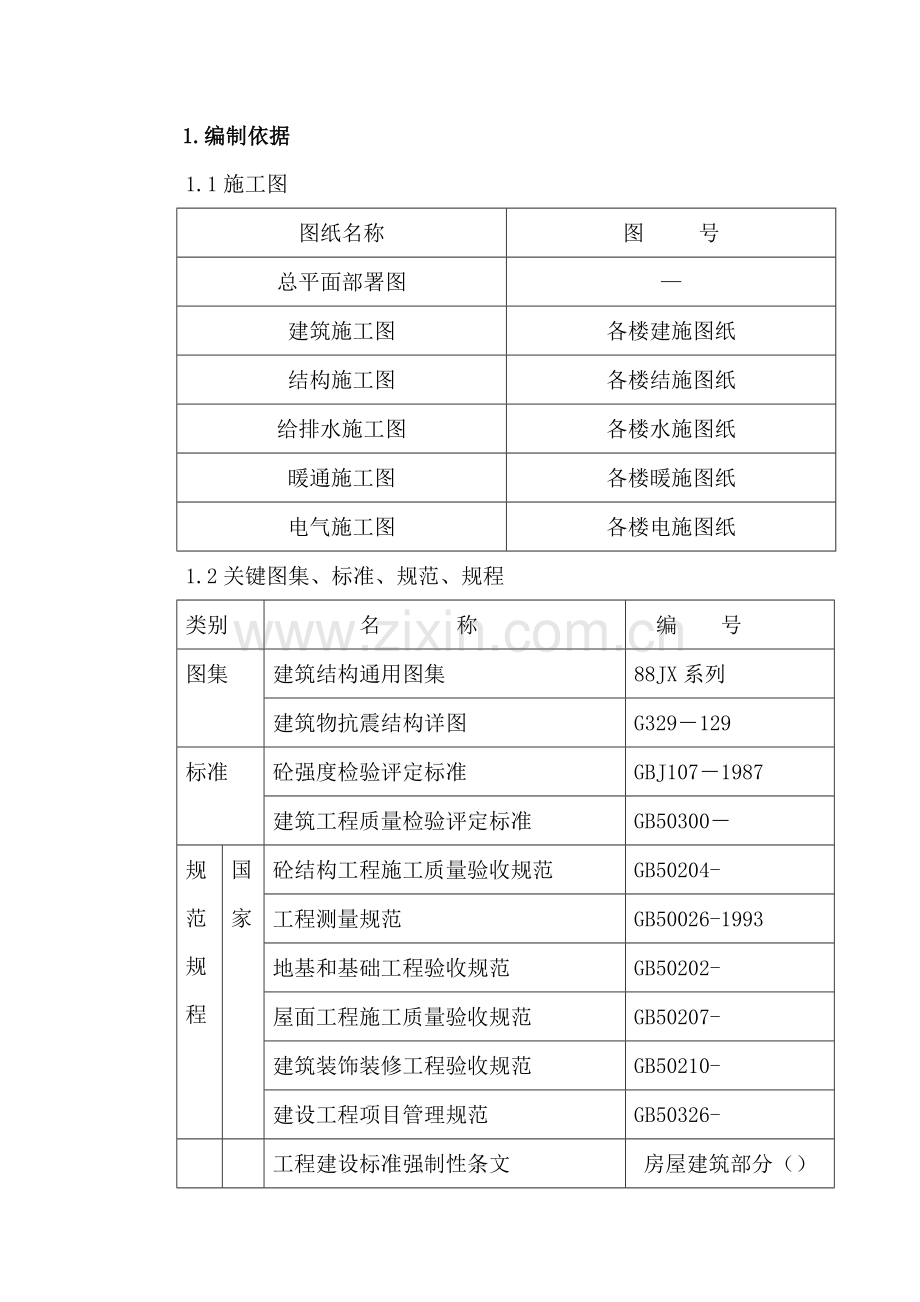 新区住宅楼工程施工组织设计样本.doc_第1页