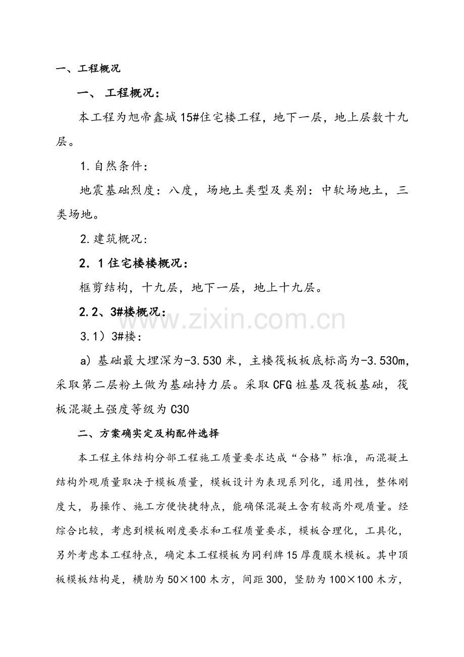 框剪结构模板综合项目工程专项方案.doc_第2页