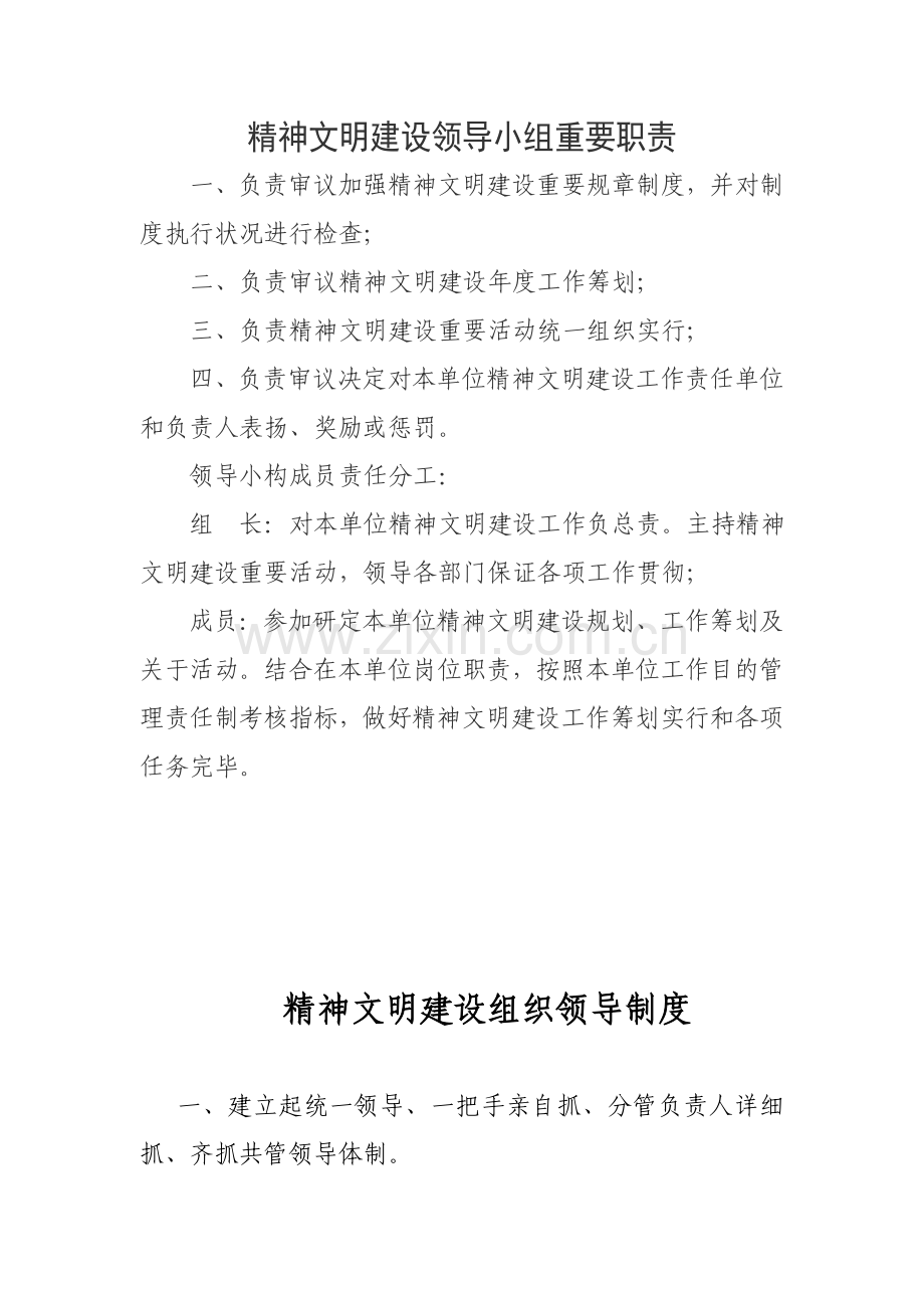 精神文明建设领导小组及工作新规制度.doc_第2页