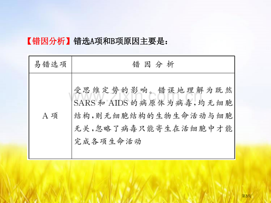 生物必修一易错题省公共课一等奖全国赛课获奖课件.pptx_第3页