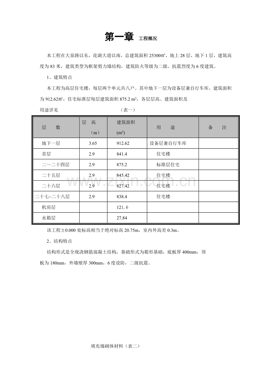 高层住宅楼施工组织设计样本.doc_第3页