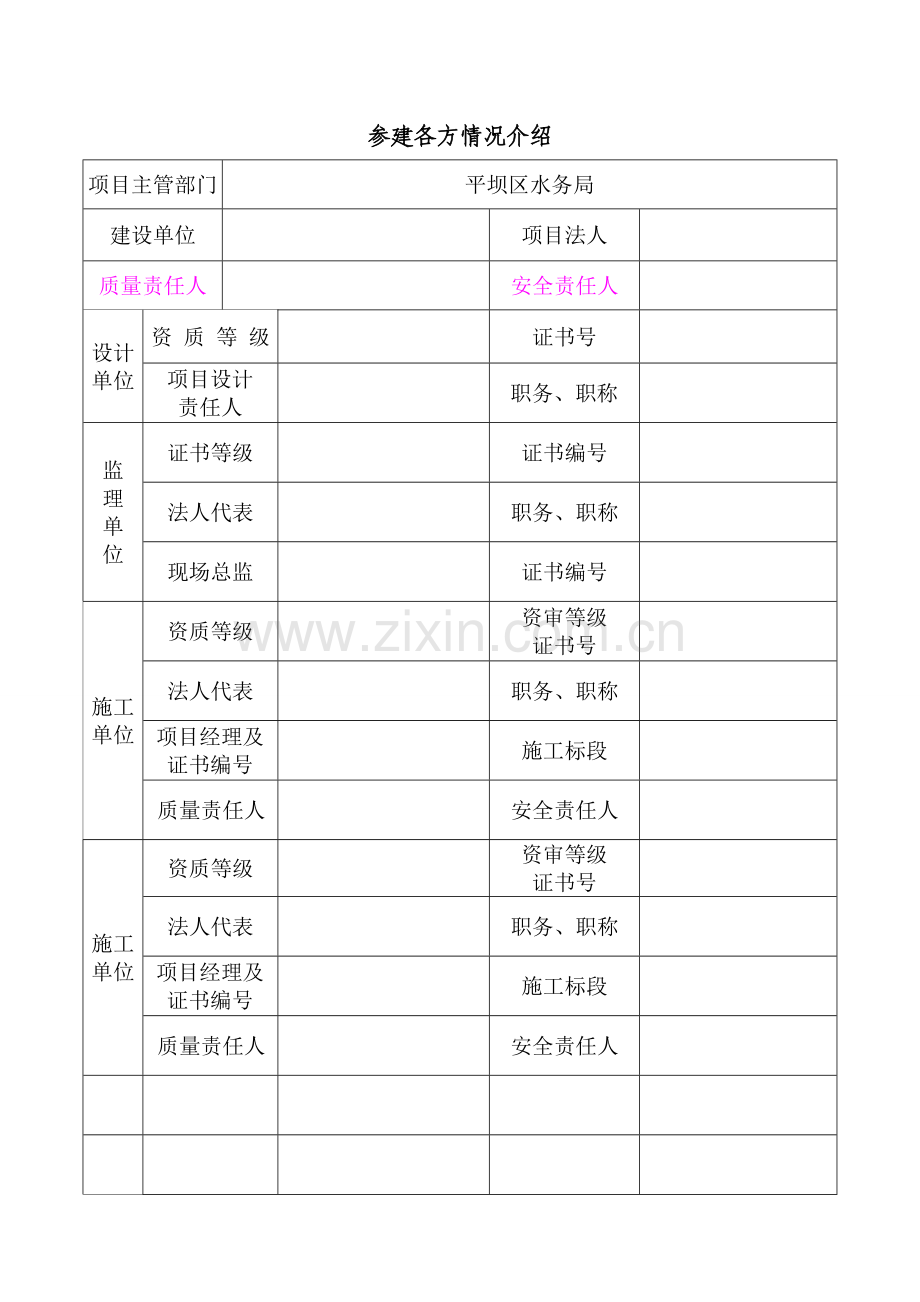 省水利工程建设质量管理体系报审表样本.doc_第3页