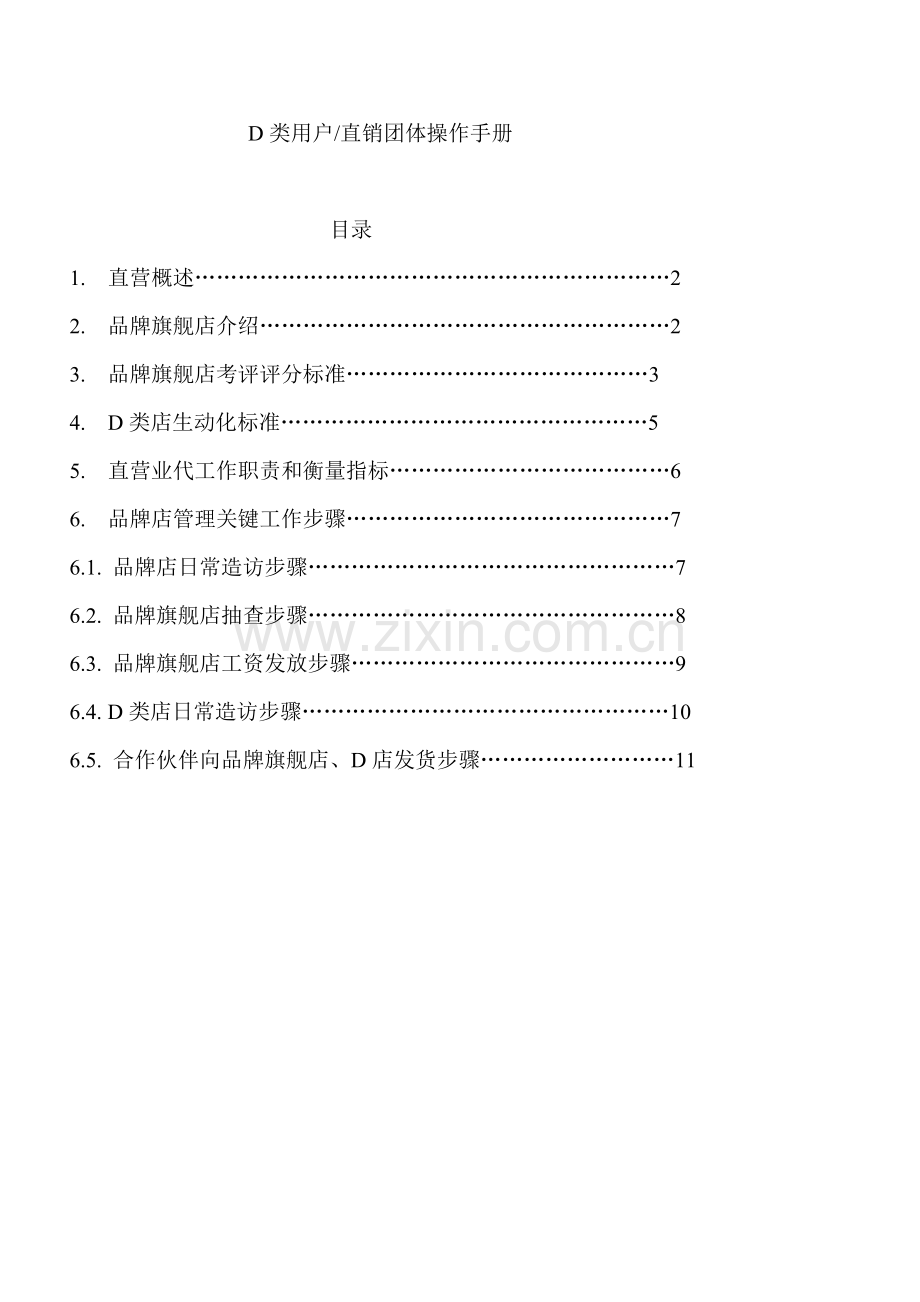 营销系统直销团队操作手册样本.doc_第1页