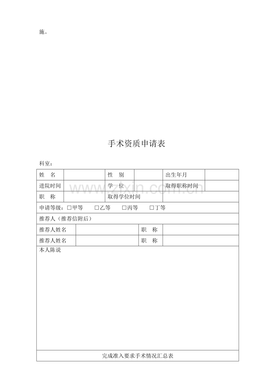 手术介入资格准入分级授权管理核心制度.doc_第3页