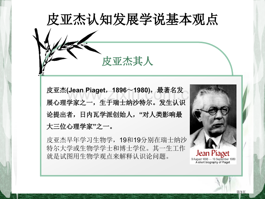 皮亚杰的认知发展阶段论与教学设计ppt课件市公开课一等奖百校联赛特等奖课件.pptx_第3页