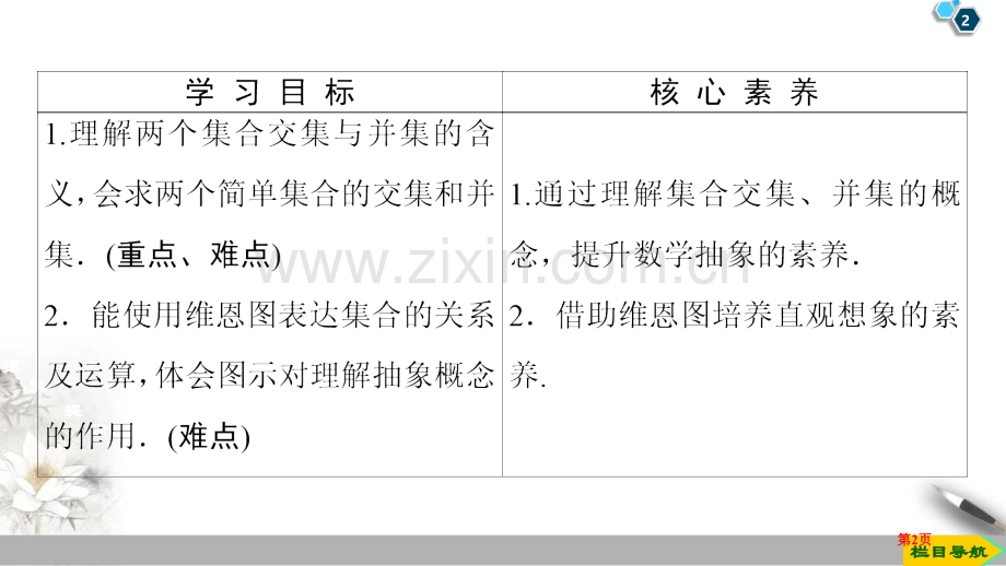 集合的基本运算集合与常用逻辑用语交集和并集省公开课一等奖新名师比赛一等奖课件.pptx_第2页