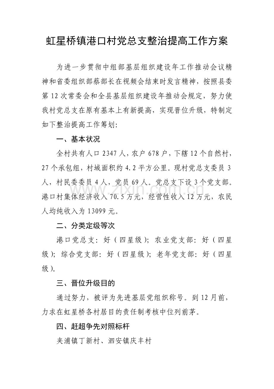 港口村分类定级整改专项方案.doc_第1页