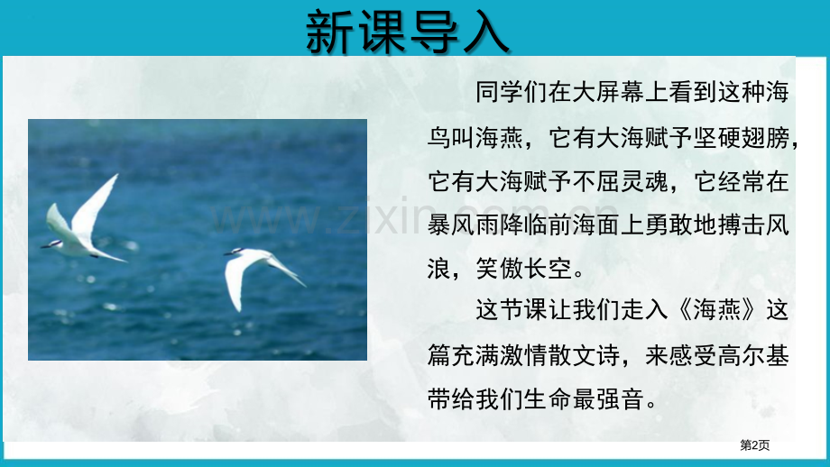 海燕示范省公开课一等奖新名师比赛一等奖课件.pptx_第2页