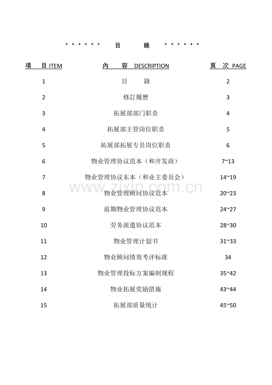 物业拓展部工作手册模板.doc_第2页