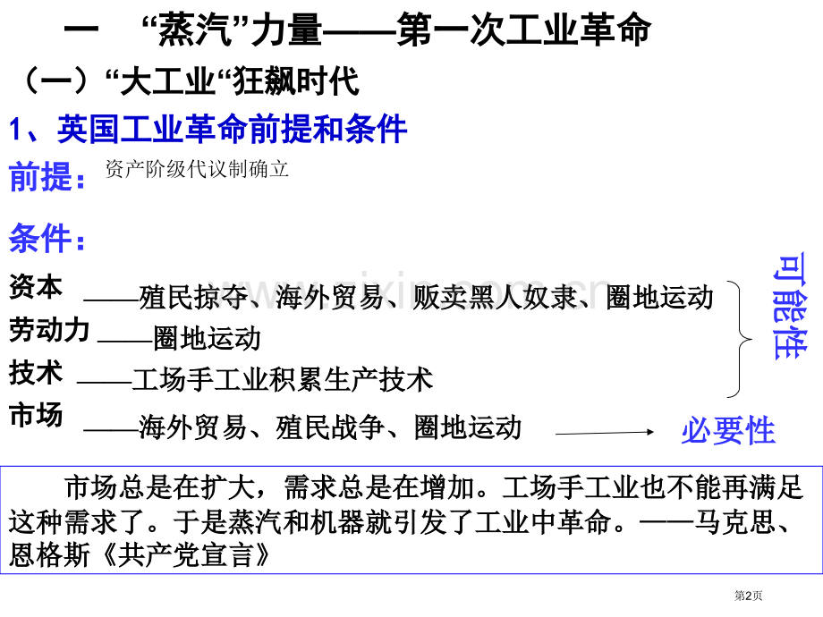 考点二蒸汽的力量及走向整体的世界省公共课一等奖全国赛课获奖课件.pptx_第2页