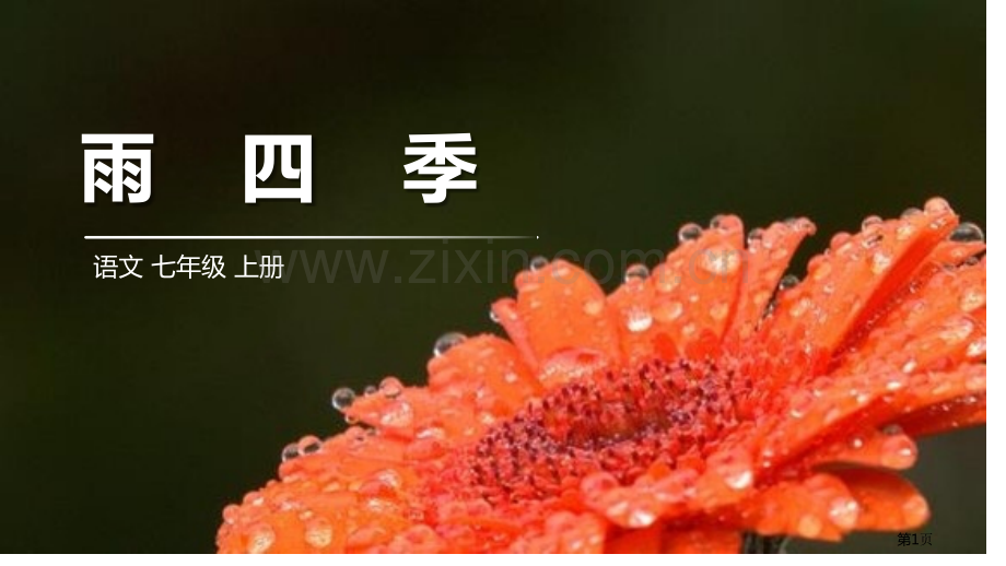 雨的四季件省公开课一等奖新名师比赛一等奖课件.pptx_第1页