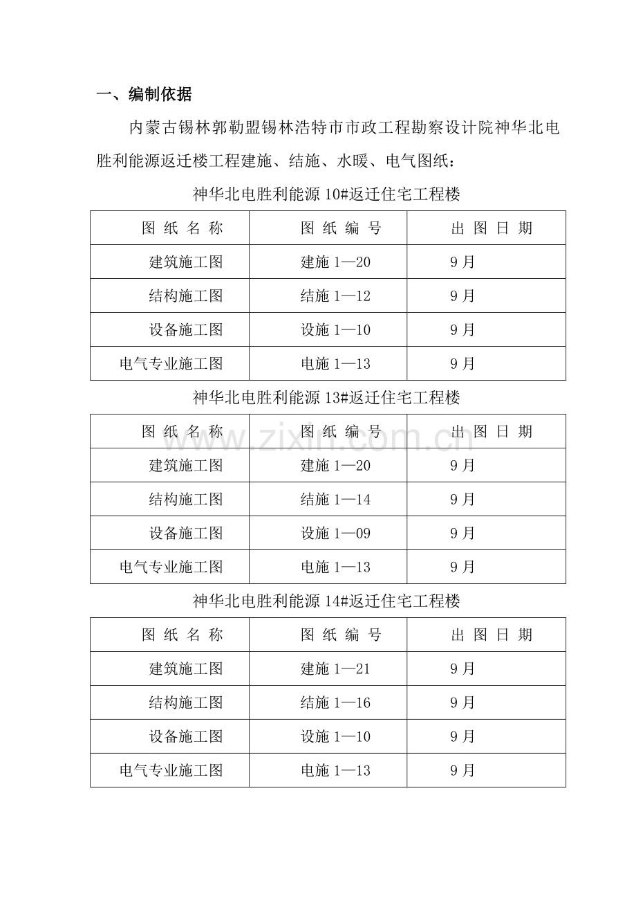 返迁楼工程的建施招标文件模板.doc_第1页