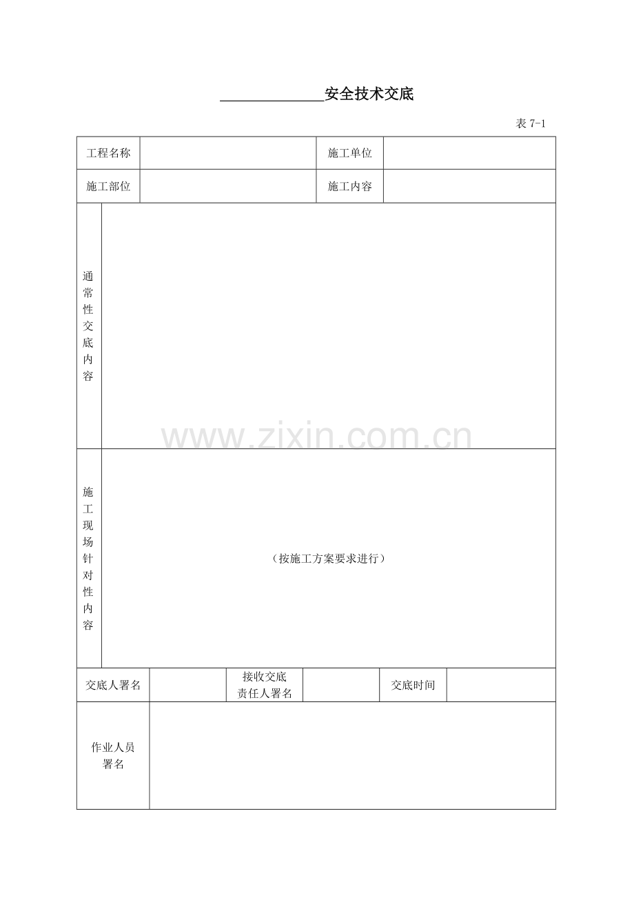 经典建筑综合标准施工全套安全核心技术交底.doc_第1页