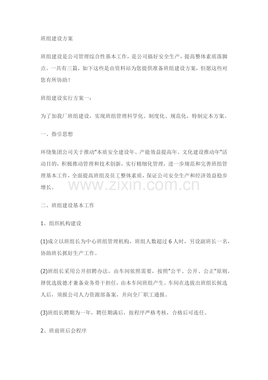 班组建设专项方案.doc_第1页