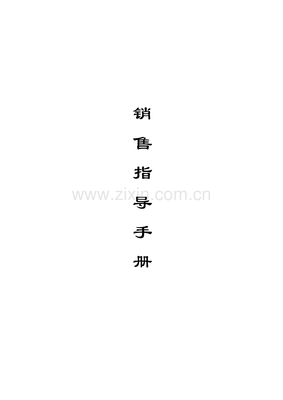 公司营销指导标准手册.docx_第1页