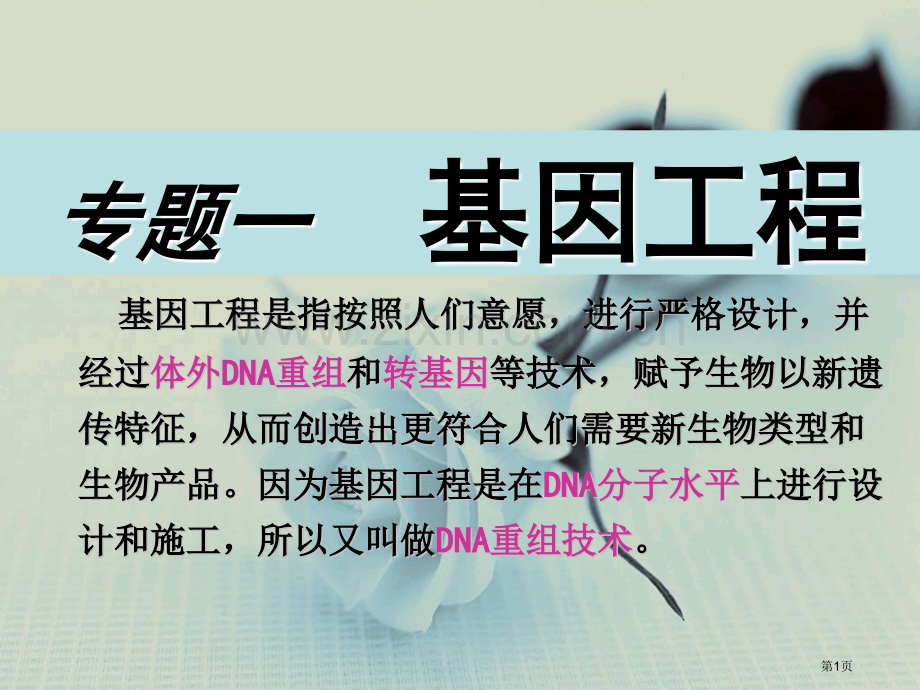 人教版生物选修三全高考复习可以用哦市公开课一等奖百校联赛特等奖课件.pptx_第1页