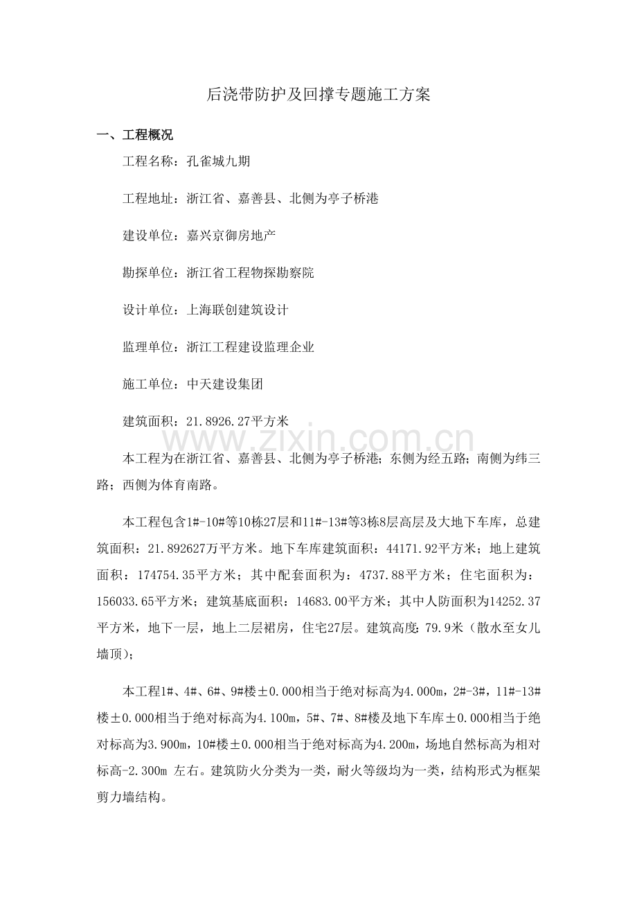 后浇带回顶综合标准施工专业方案.docx_第2页