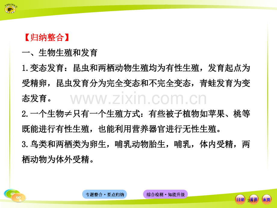 人教版初中生物中考复习专题四生命的延续和发展市公开课一等奖百校联赛特等奖课件.pptx_第3页