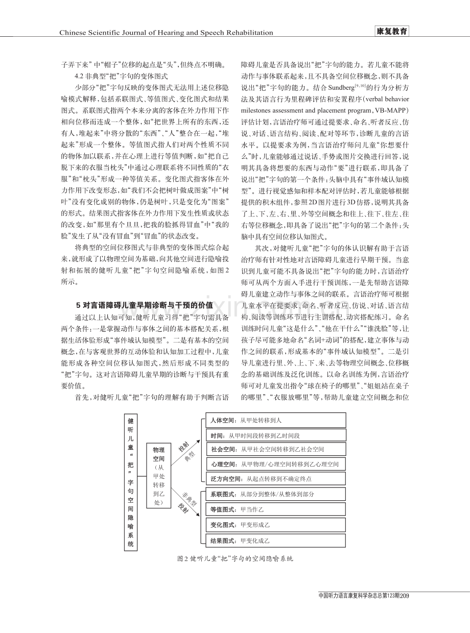 健听儿童“把”字句习得的体认识解及其早期诊断与干预价值.pdf_第3页