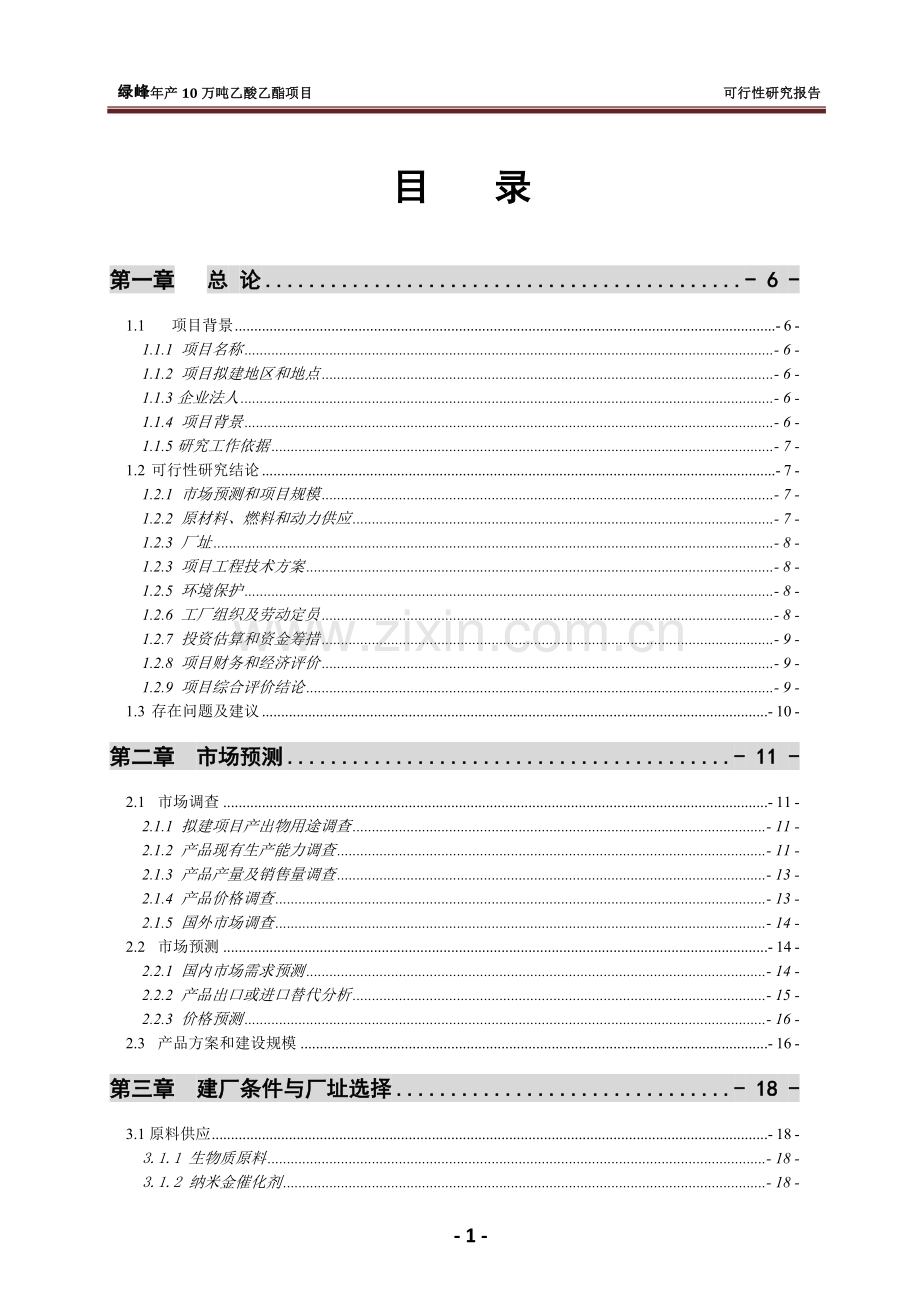 绿峰年产10万吨乙酸乙酯项目申请建设可研报告.doc_第2页