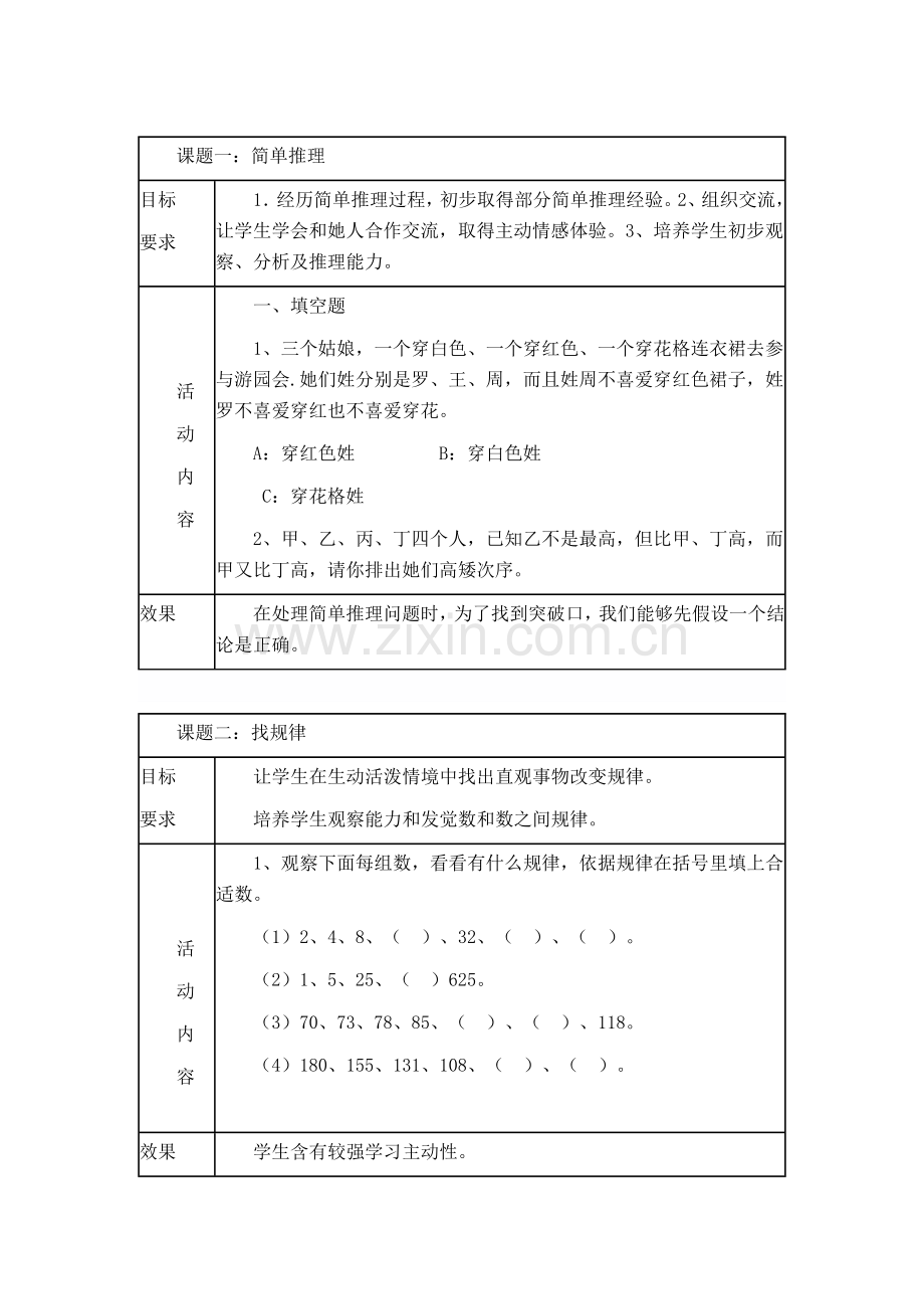 一年级数学兴趣小组活动专项方案.doc_第3页