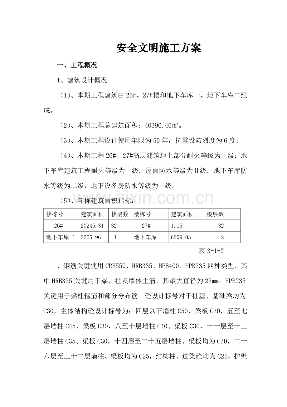 万山国际二期安全文明综合项目施工专项方案.doc_第1页