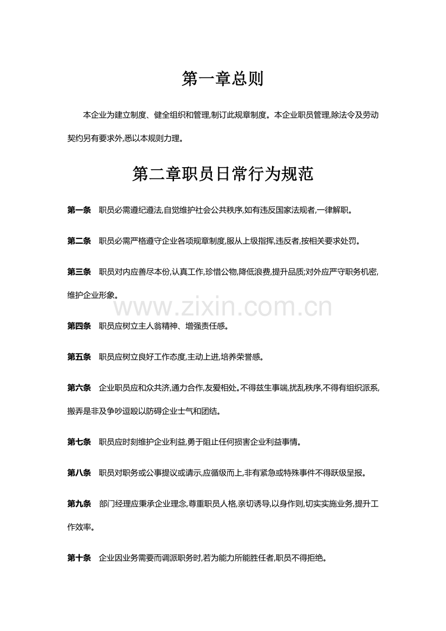 公司标准规章核心制度.docx_第1页