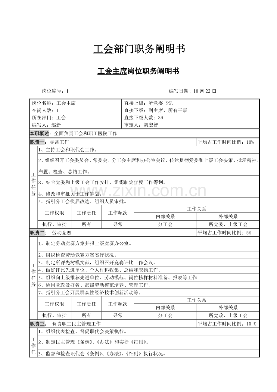 工会职务说明指导书.doc_第1页