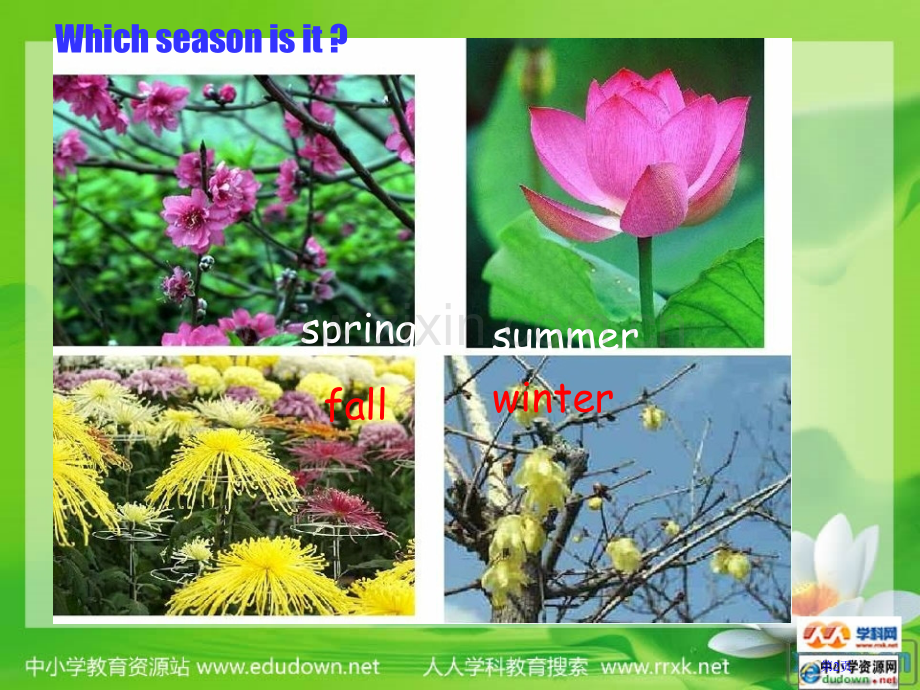 人教PEP版英语五下Unit2MyFavouriteSeason课件之五市公开课一等奖百校联赛特等奖.pptx_第2页