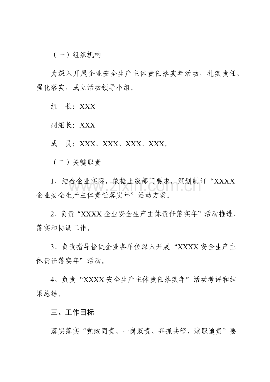 企业安全生产主体责任落实年活动实施专业方案.docx_第2页