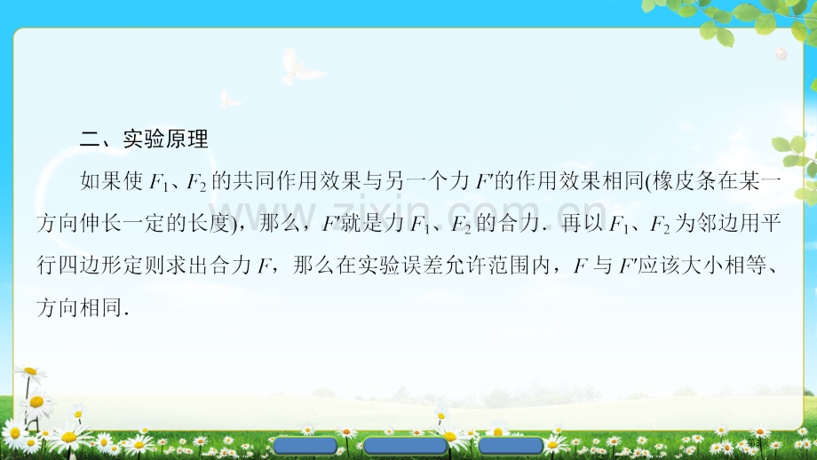 实验验证力的平行四边形定则张市公开课一等奖百校联赛获奖课件.pptx_第3页