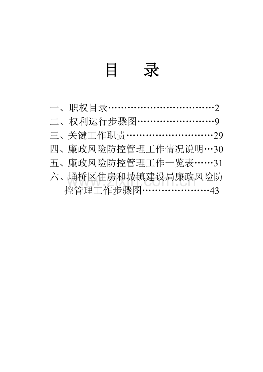 住建局廉政风险防控手册范本模板.doc_第1页