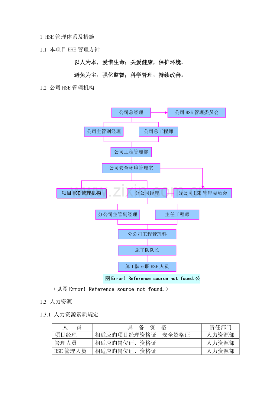 HSE管理全新体系及综合措施.docx_第1页