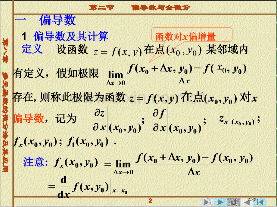 多元函数微分法及其应用偏导数与全微分省公共课一等奖全国赛课获奖课件.pptx_第2页