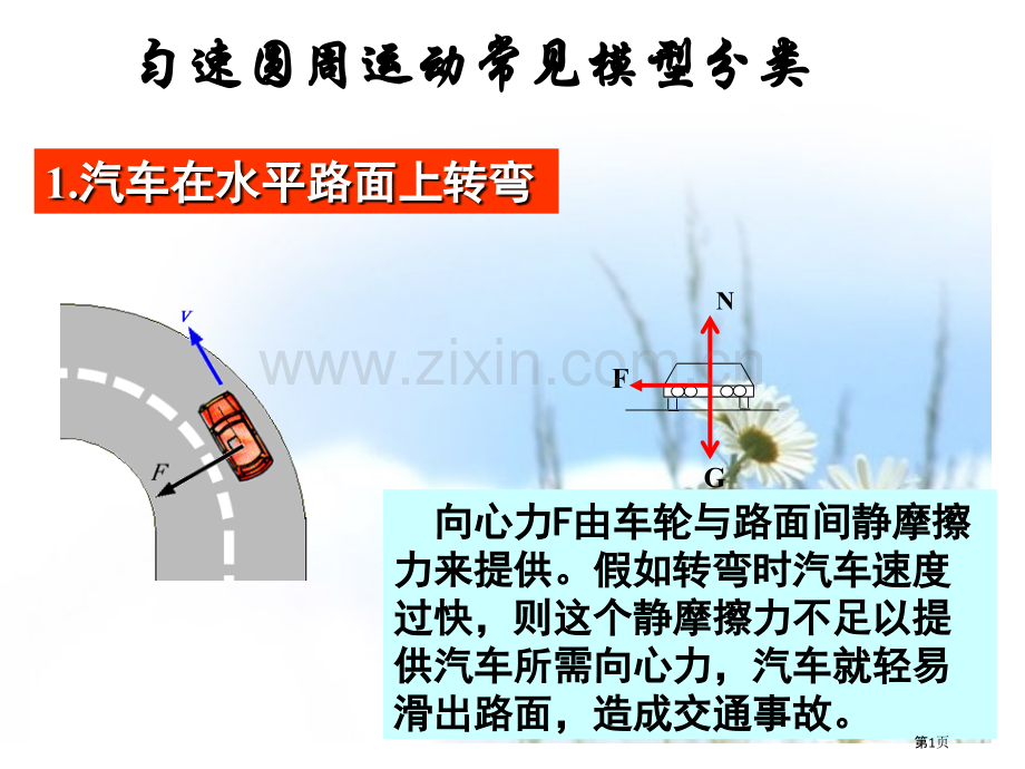 匀速圆周运动的典型模型省公共课一等奖全国赛课获奖课件.pptx_第1页