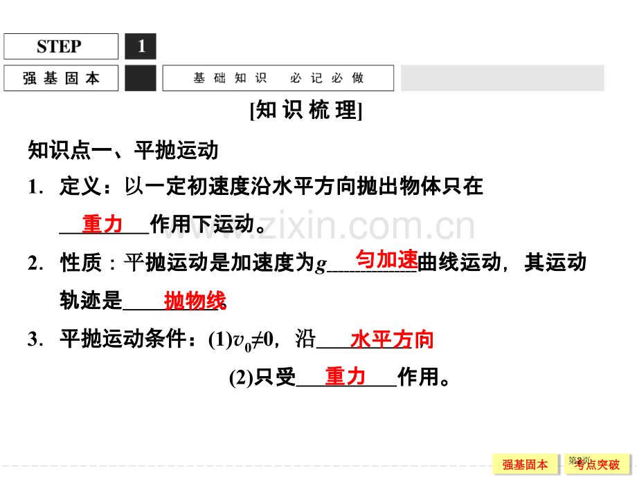 平抛运动一轮复习市公开课一等奖百校联赛获奖课件.pptx_第2页