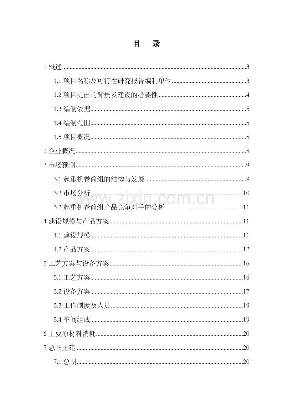 起重机卷筒组项目建设可行性研究报告.doc_第2页