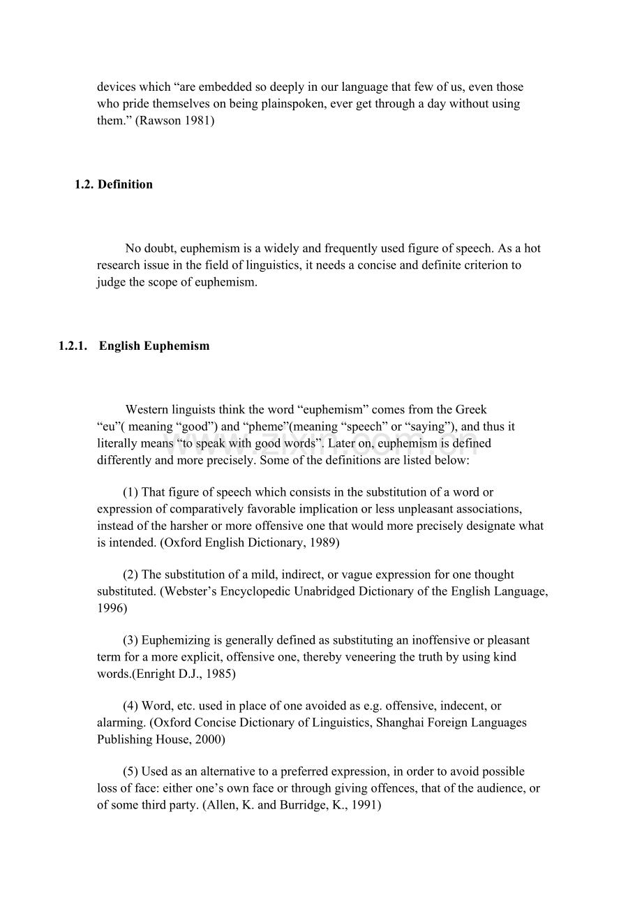 英语毕业论文A-Comparison-on-Pragmatic-Functions-of-English-and-Chinese-Euphemism.doc_第2页