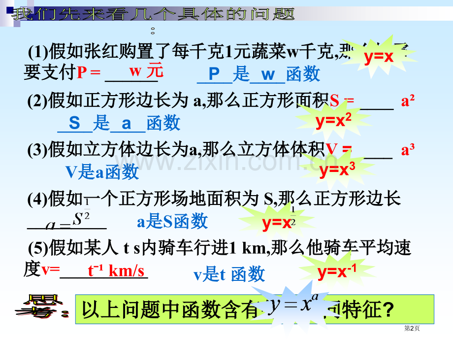 幂函数课件必修1市公开课一等奖百校联赛特等奖课件.pptx_第2页