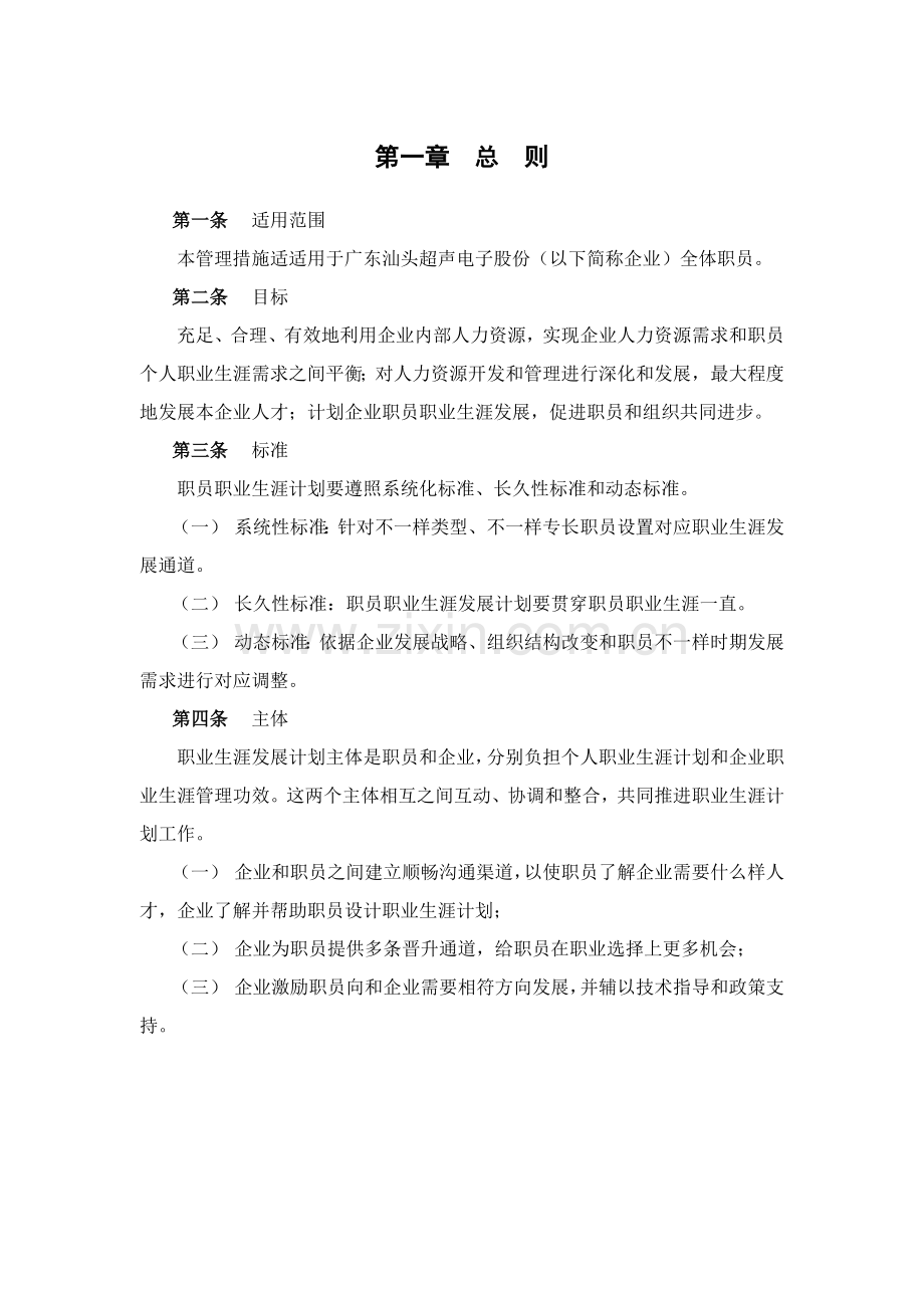 广东电子公司员工职业生涯规划管理办法模板.doc_第3页