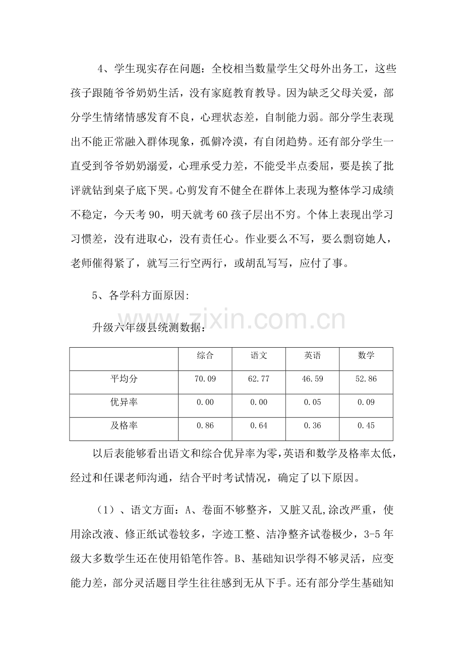 大琉璃学校统测成绩反思及提高教学成绩实施专项方案.docx_第2页