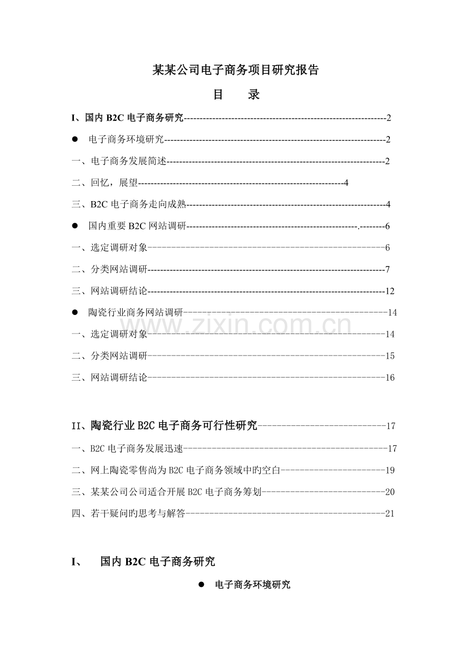 企业电子商务专项项目专题研究报告(免费下载).docx_第1页