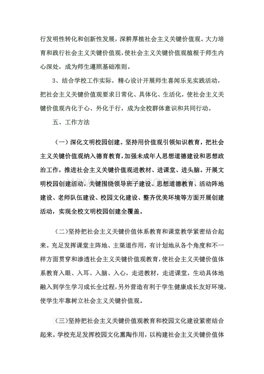 培育和践行社会主义核心价值观行动实施专业方案.docx_第3页