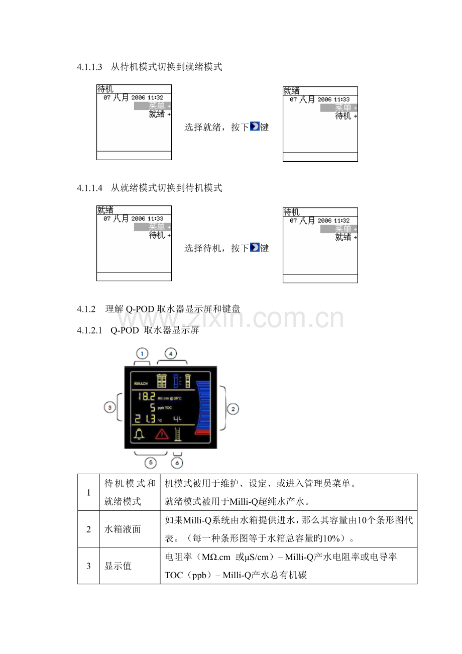 MilliQ超纯水机使用清洁及维护操作专题规程.docx_第3页