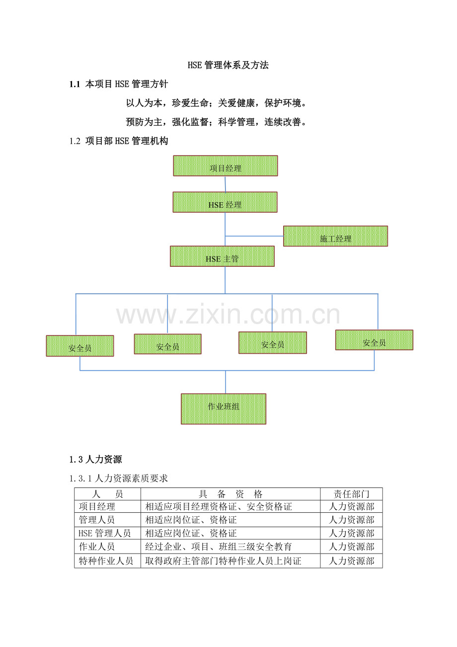 HSE管理标准体系及专项措施修改好.doc_第1页